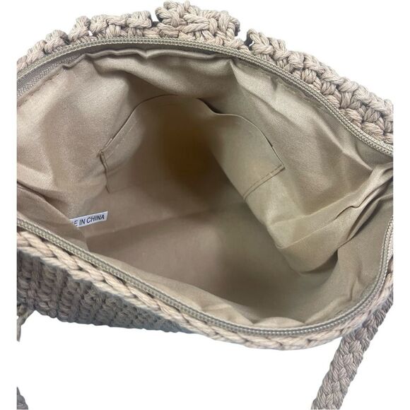 Handcrafted Tan Fringe Bag - Picture 5 of 5